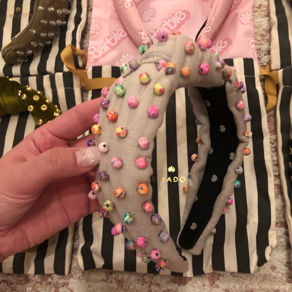 Lele Sadoughi Millefiori Headband 🌈👑